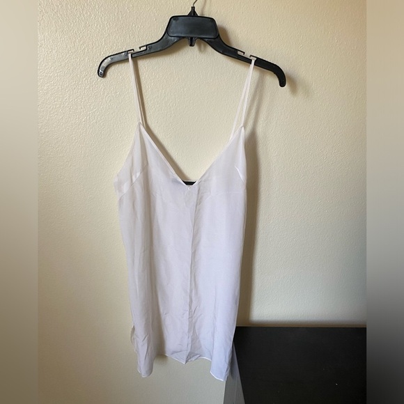 Jenni Kayne Women’s Silk Slip V Neck Side Slits White Size XS - Picture 1 of 7